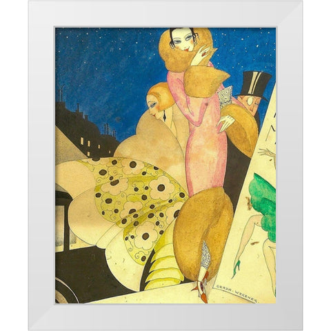 The Premiere White Modern Wood Framed Art Print by Wegener, Gerda