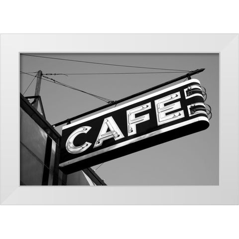 Gadsden Alabama White Modern Wood Framed Art Print by Alabama Picture Archive