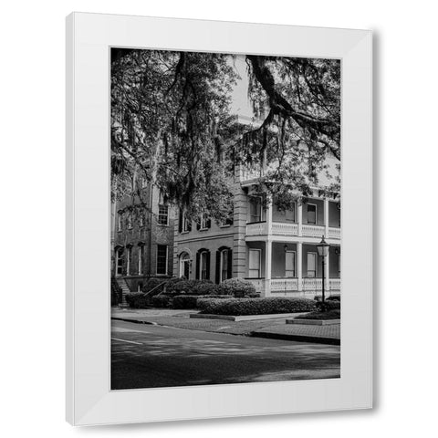 Historic Savannah White Modern Wood Framed Art Print by Georgia Picture Archive