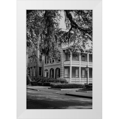 Historic Savannah White Modern Wood Framed Art Print by Georgia Picture Archive