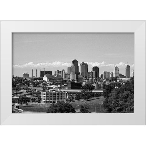 Penn Valley Park-Kansas City-Missouri White Modern Wood Framed Art Print by Missouri Picture Archive
