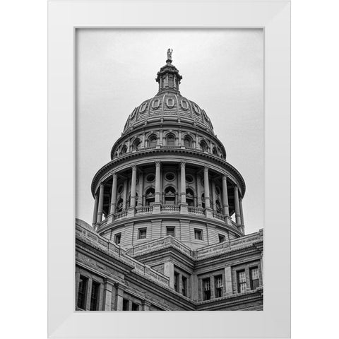 Texas State Capitol-Austin-Texas White Modern Wood Framed Art Print by Texas Picture Archive