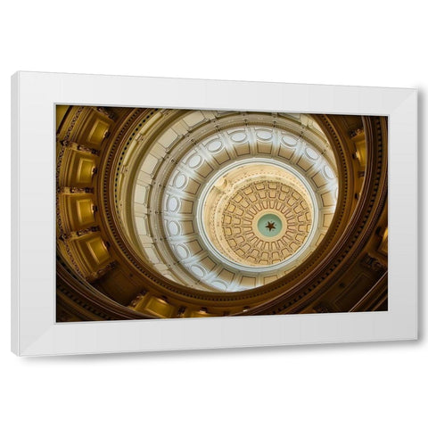 Texas State Capitol-Austin White Modern Wood Framed Art Print by Texas Picture Archive