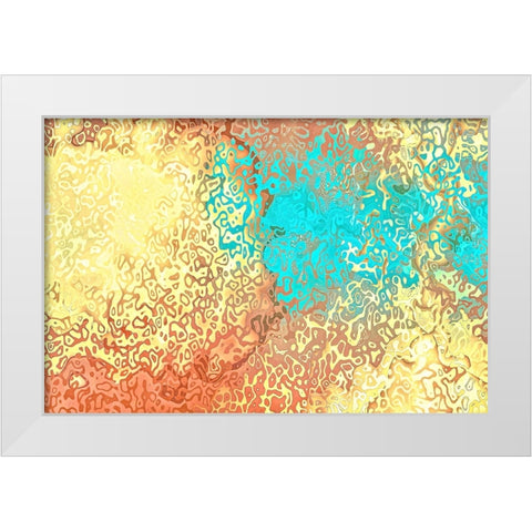 Ancestral Messages White Modern Wood Framed Art Print by Alpenglow Workshop