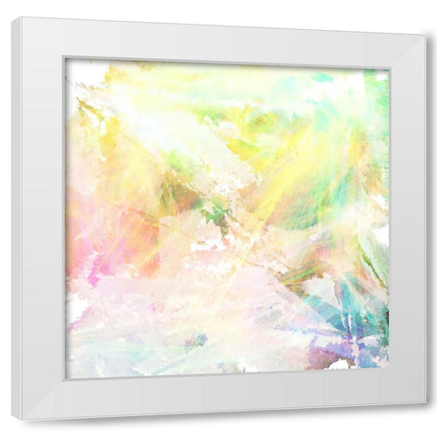 Beams of Light White Modern Wood Framed Art Print by Alpenglow Workshop