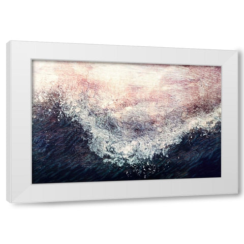 Breaking Wave White Modern Wood Framed Art Print by Alpenglow Workshop