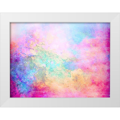 Celestial Wonders White Modern Wood Framed Art Print by Alpenglow Workshop