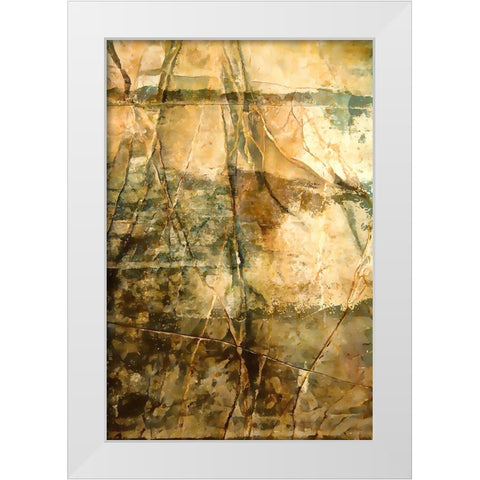 Desert Varnish White Modern Wood Framed Art Print by Alpenglow Workshop