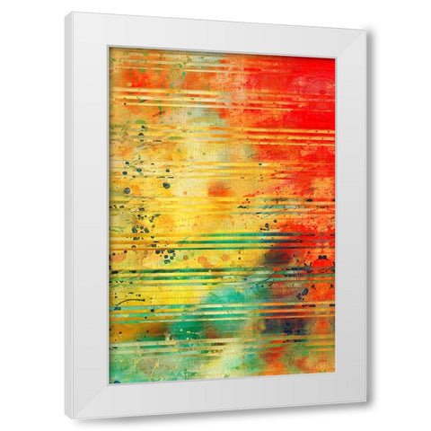 Diffraction Grating P White Modern Wood Framed Art Print by Alpenglow Workshop