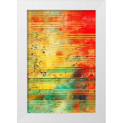 Diffraction Grating P White Modern Wood Framed Art Print by Alpenglow Workshop