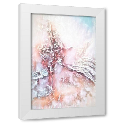 Opalescent White Modern Wood Framed Art Print by Alpenglow Workshop