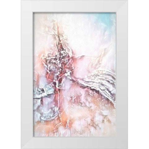 Opalescent White Modern Wood Framed Art Print by Alpenglow Workshop