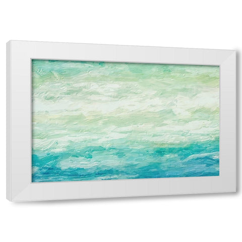 Out to Sea White Modern Wood Framed Art Print by Alpenglow Workshop