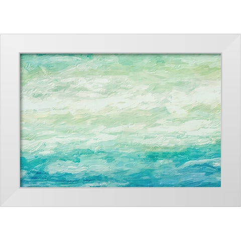 Out to Sea White Modern Wood Framed Art Print by Alpenglow Workshop