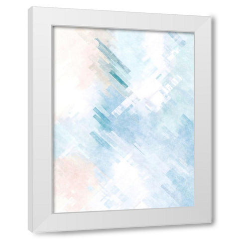 Prisms White Modern Wood Framed Art Print by Alpenglow Workshop