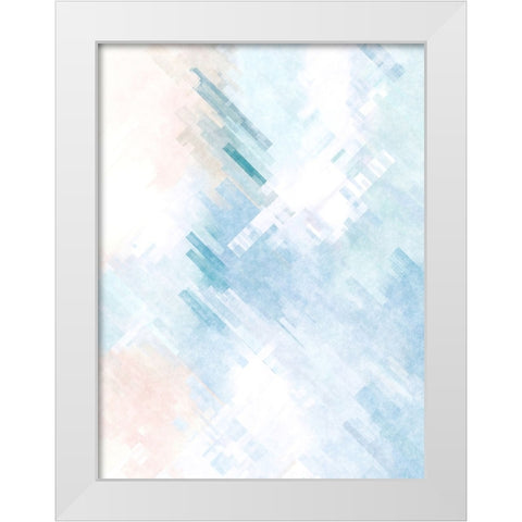Prisms White Modern Wood Framed Art Print by Alpenglow Workshop