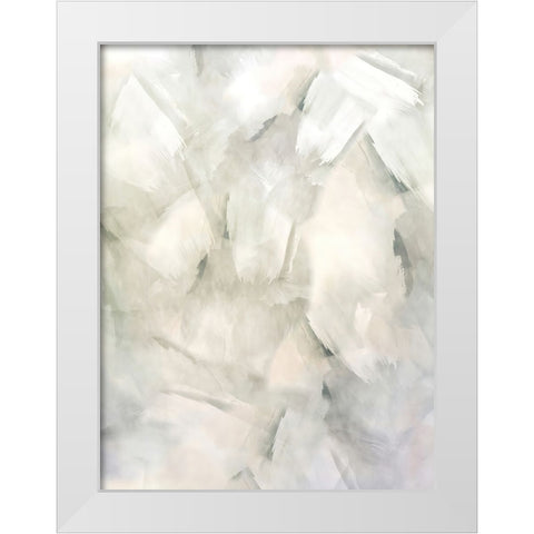 Temporal Distortion White Modern Wood Framed Art Print by Alpenglow Workshop