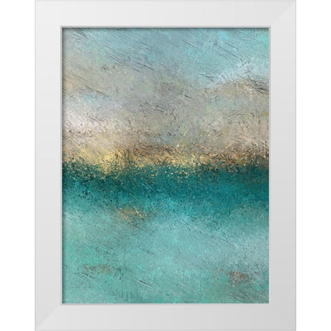 Under the Illusion White Modern Wood Framed Art Print by Alpenglow Workshop