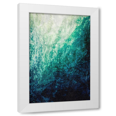Under the Wave White Modern Wood Framed Art Print by Alpenglow Workshop