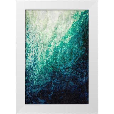 Under the Wave White Modern Wood Framed Art Print by Alpenglow Workshop