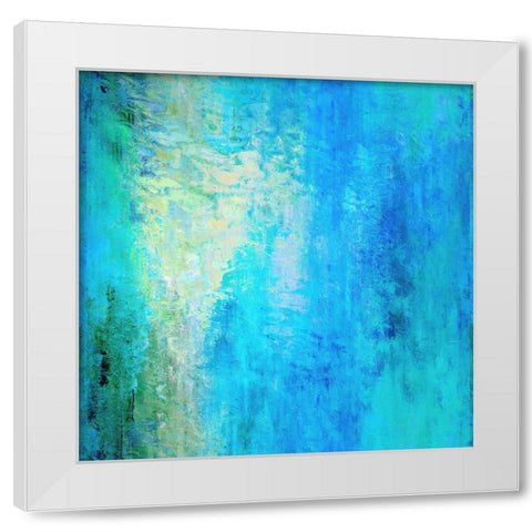 Undersea Garden White Modern Wood Framed Art Print by Alpenglow Workshop