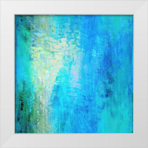 Undersea Garden White Modern Wood Framed Art Print by Alpenglow Workshop