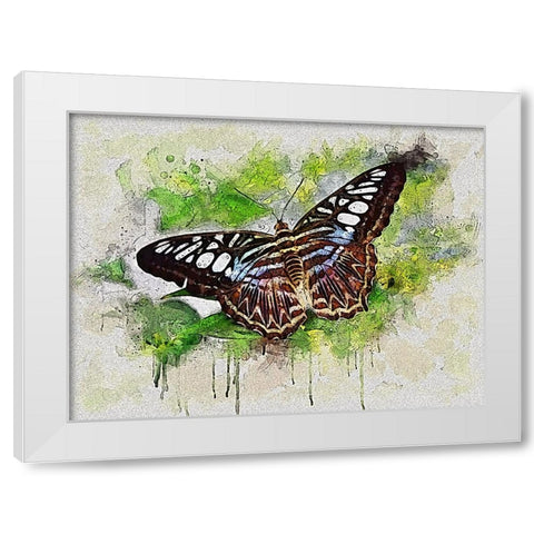 Outstretched Wings White Modern Wood Framed Art Print by Alpenglow Workshop