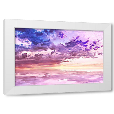 Floating in a Sea of Clouds White Modern Wood Framed Art Print by Alpenglow Workshop