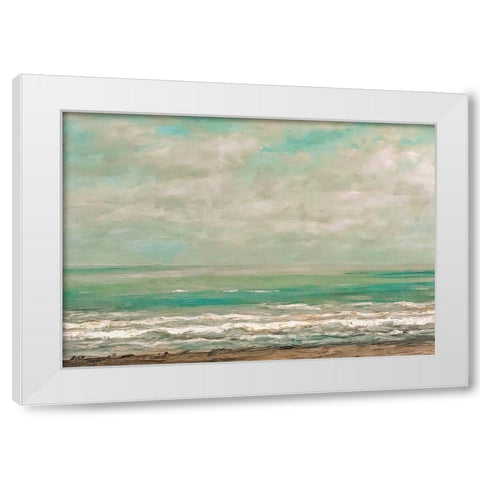 Rising Tides White Modern Wood Framed Art Print by Alpenglow Workshop