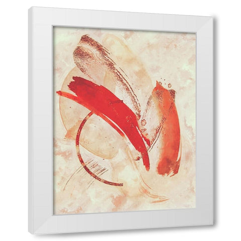 Ascending Notes White Modern Wood Framed Art Print by Alpenglow Workshop