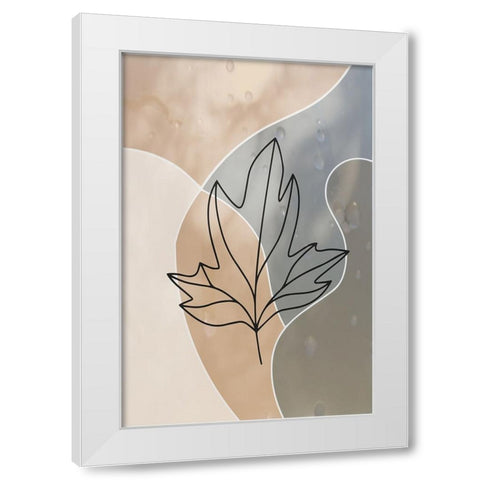 Autumn Rain White Modern Wood Framed Art Print by Alpenglow Workshop