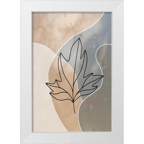 Autumn Rain White Modern Wood Framed Art Print by Alpenglow Workshop
