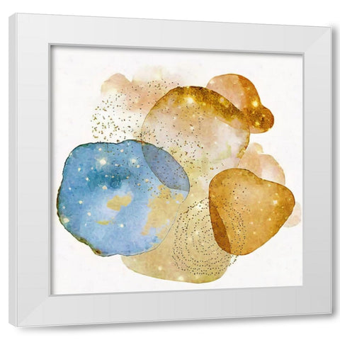 Cosmic Portals White Modern Wood Framed Art Print by Alpenglow Workshop