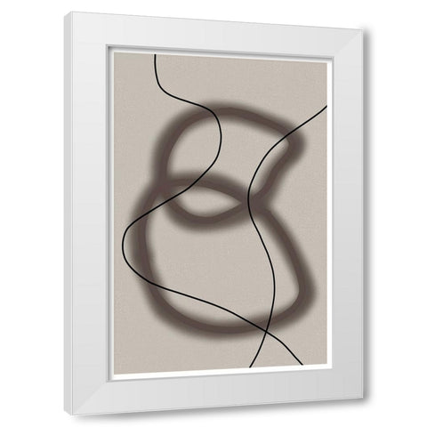 Forms and Figures White Modern Wood Framed Art Print by Alpenglow Workshop