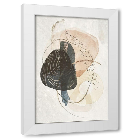 Found Objects White Modern Wood Framed Art Print by Alpenglow Workshop