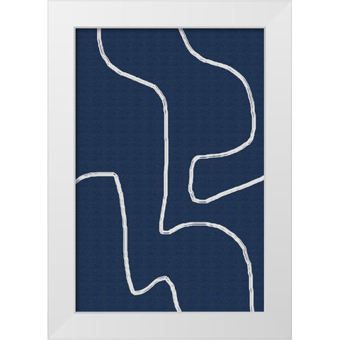 Wandering White Modern Wood Framed Art Print by Alpenglow Workshop