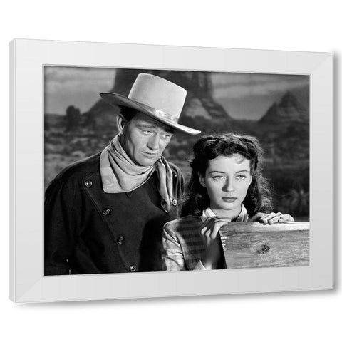 Angel and the Badman, 1947 White Modern Wood Framed Art Print by Vintage Hollywood Archive