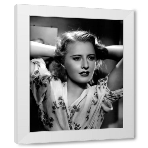 Annex, Stanwyck, Barbara, Stella Dallas White Modern Wood Framed Art Print by Vintage Hollywood Archive