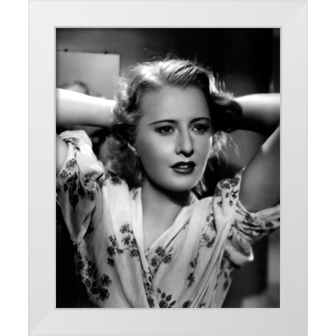 Annex, Stanwyck, Barbara, Stella Dallas White Modern Wood Framed Art Print by Vintage Hollywood Archive