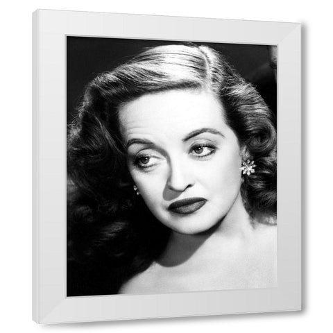Bette Davis in All About Eve, 1950 White Modern Wood Framed Art Print by Vintage Hollywood Archive