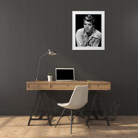 Burt Lancaster, 1947 White Modern Wood Framed Art Print by Vintage Hollywood Archive