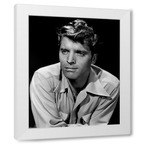 Burt Lancaster, 1947 White Modern Wood Framed Art Print by Vintage Hollywood Archive