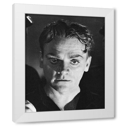 James Cagney, Angels Final Walk, 1938 White Modern Wood Framed Art Print by Vintage Hollywood Archive