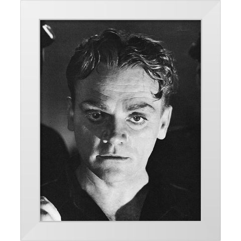 James Cagney, Angels Final Walk, 1938 White Modern Wood Framed Art Print by Vintage Hollywood Archive