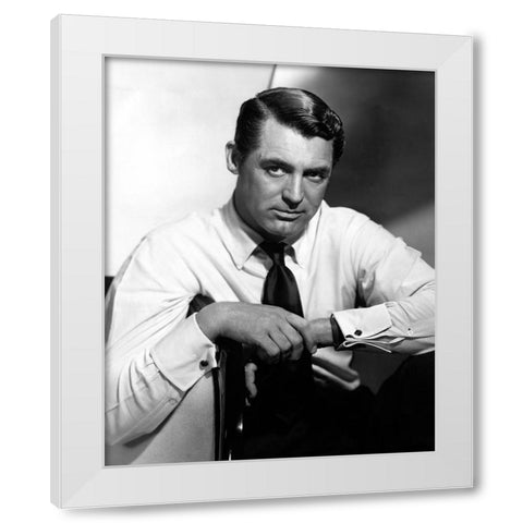 Cary Grant, 1941 White Modern Wood Framed Art Print by Vintage Hollywood Archive