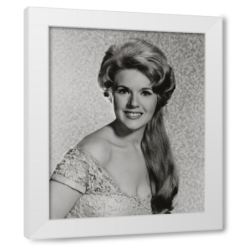Connie Stevens White Modern Wood Framed Art Print by Vintage Hollywood Archive