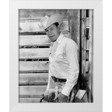 Earl Holliman, The Wide Country White Modern Wood Framed Art Print by Vintage Hollywood Archive