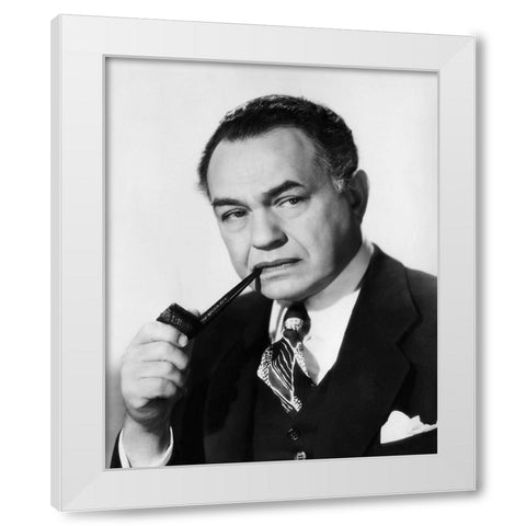 Edward G. Robinson, All My Sons, 1948 White Modern Wood Framed Art Print by Vintage Hollywood Archive
