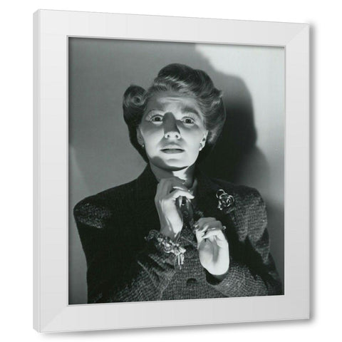 Fay Helm, The Wolf Man, 1941 White Modern Wood Framed Art Print by Vintage Hollywood Archive