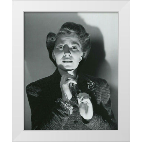Fay Helm, The Wolf Man, 1941 White Modern Wood Framed Art Print by Vintage Hollywood Archive